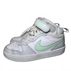 NIKE COURT BOROUGH 2 MID PUREPLATINUM MINT FOAM SHOES SZ.4.5Y